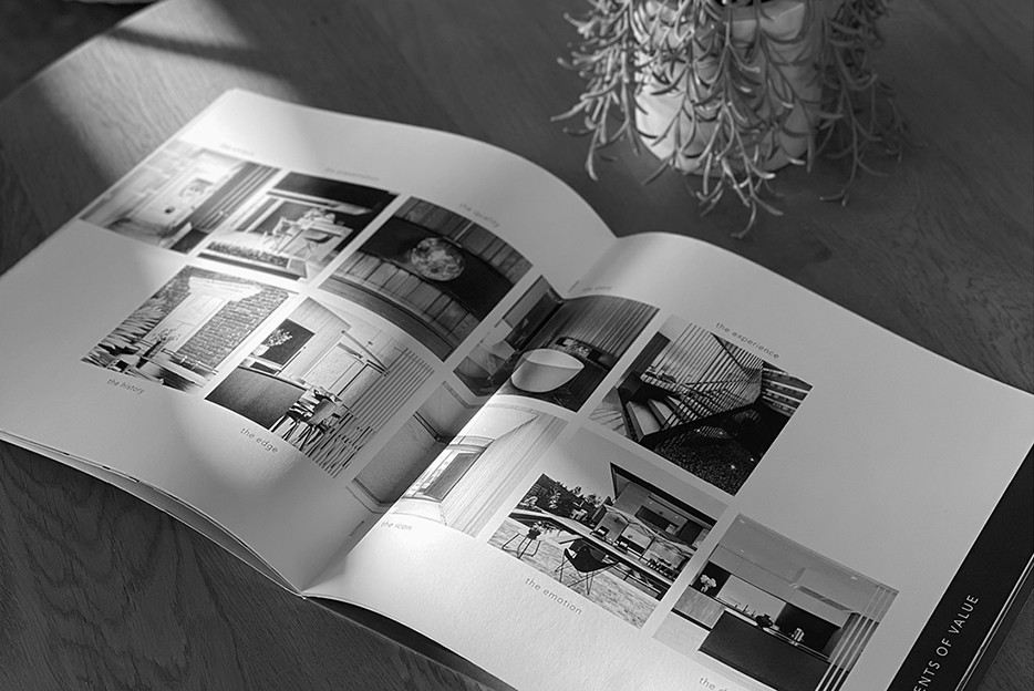 Black and white open brochure - LRE Award Nomination thumbnail image